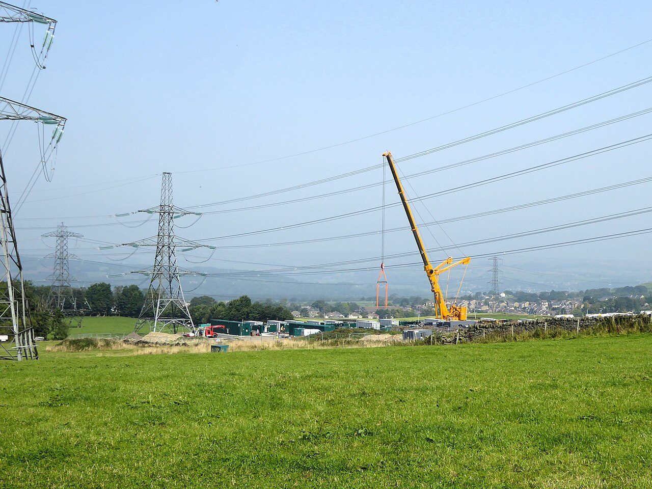 A crane over a building under construction