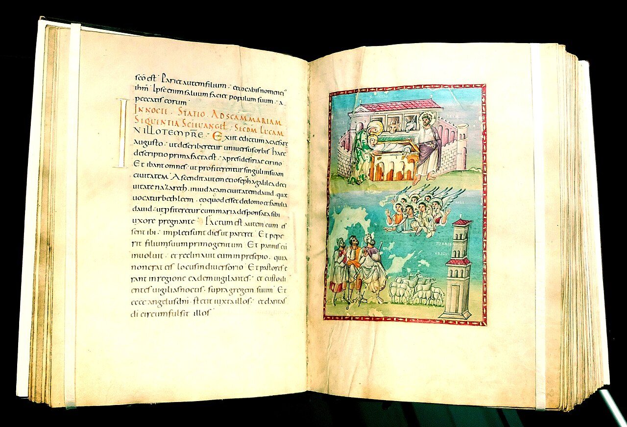 A page of the Egbert Codex, a medieval illuminated manuscript