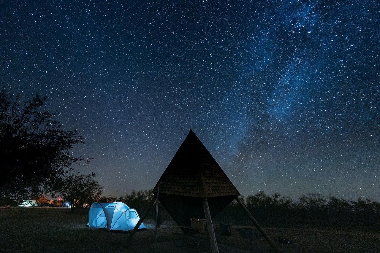 The Milky Way over Copper Breaks State Park, Texas