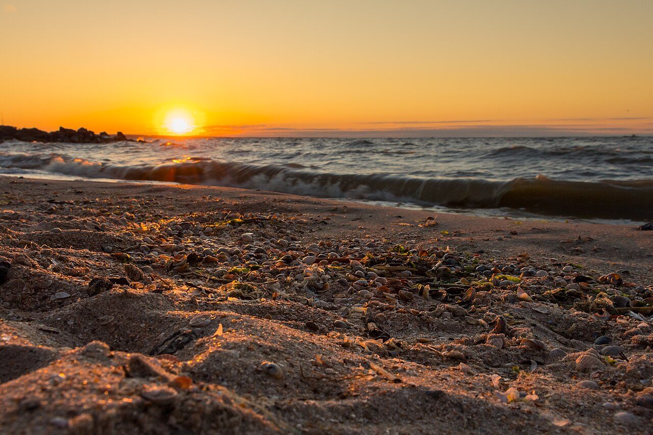 Sunrise over the sea